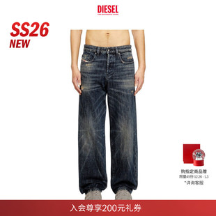 MACRO宽松阔腿牛仔裤 26早春D DIESEL男士 A128210ADBZ 新款