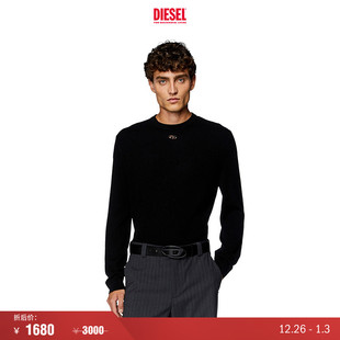 折扣 绵羊毛针织衫 DIESEL男士 D套头长袖 A124360GEAY OVAL