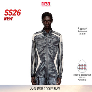 26春夏仿机车夹克衬衫 DIESEL男士 新款 A210160BMCZ 明星同款