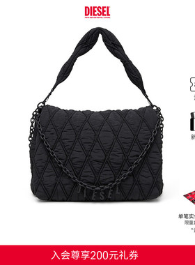 [礼物]DIESEL女士25秋冬CHARM D菱格纹手提流浪包X10364P8048
