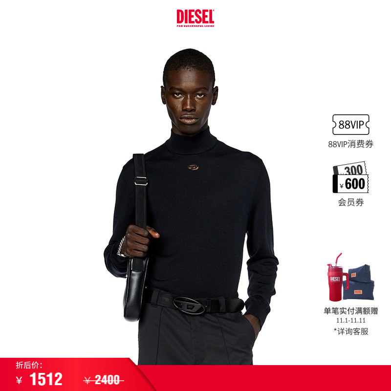 新款针织衫Diesel半高领
