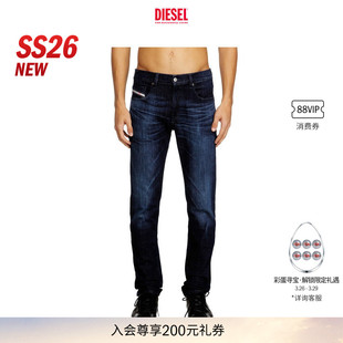 新款 窄脚牛仔裤 DIESEL男士 STRUKT中腰修身 A035620ADBL 26春夏D