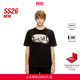 新款 DIESEL男士 26早春SUPER LOGO黑色简约短袖 T恤A199710QIAM