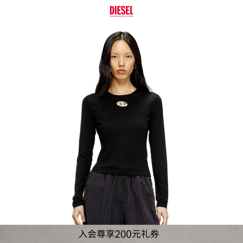 DIESEL女士25早秋长袖T恤