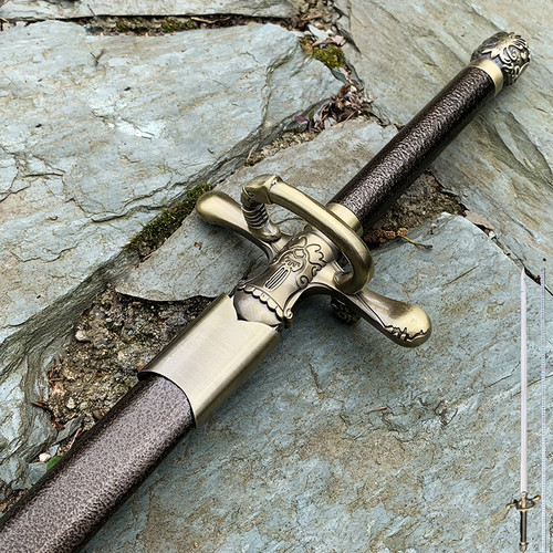 动漫刀剑艾莉亚武器缝衣针剑冰与火之歌金属道具剑未开刃