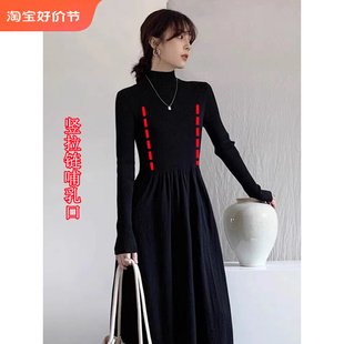 2023秋冬季哺乳衣外出辣妈款产后哺乳衣服针织衫哺乳洋装打底衫