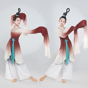 古典舞蹈服水袖儿童汉唐服装惊鸿舞演出服剧目博物馆之夜同款练功