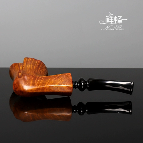 Newbee Fresh Bee, деревянный дым, сплошная древесная полоса ручной работы с узором кожи кожи старая традиционная мужская фильтрация Fume