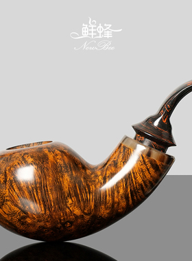 NewBee石楠木烟斗男士手工大苹果空腔斗实木老式传统过滤专用烟具