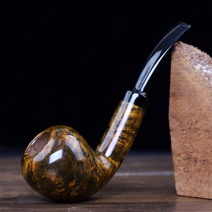 石楠木大苹果手工烟斗坎伯兰烟嘴男士老式实木烟袋锅烟锅