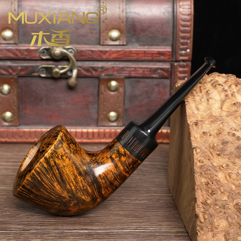 石楠木烟斗男士手工都柏林暖鼻烟斗实木传统老式过滤专用烟具配件