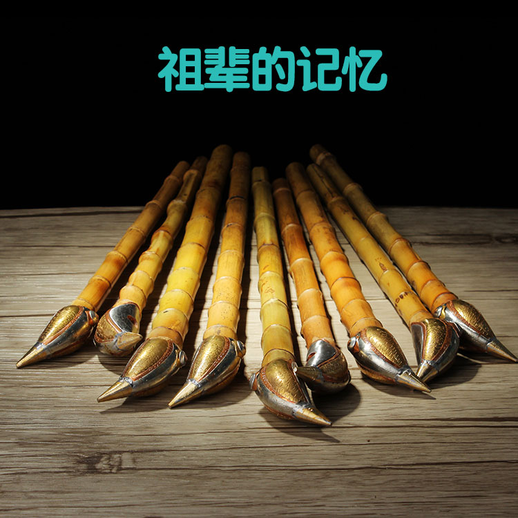 朝烟筒竹烟杆木香传统手工