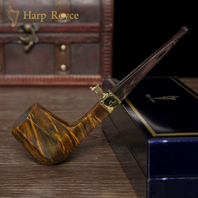 哈伯莱斯男士石楠木烟斗手工实木自由式烟斗老式传统过滤专用烟具