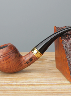 NewBee鲜蜂花梨木烟斗手工实木牛头犬式烟斗老式传统男士过滤专用