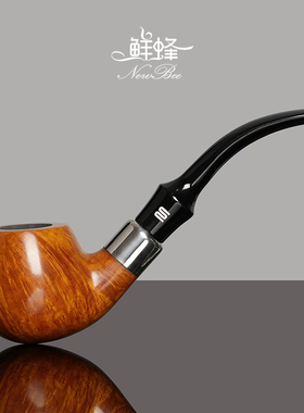 NewBee鲜蜂石楠木烟斗手工实木苹果斗老式传统男士过滤专用烟斗具