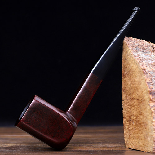 石楠木手工八面体判官直柄烟斗