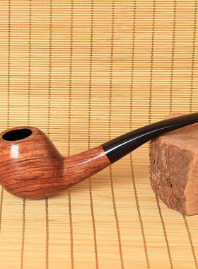 NewBee鲜蜂花梨木烟斗入门烟斗小弯式烟斗配9mm滤芯送入门十件套