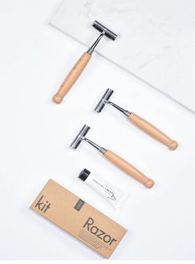 民宿木质剃须刀复古造型剃须刀竹木剃须刀会所浴场一次性剃须刀