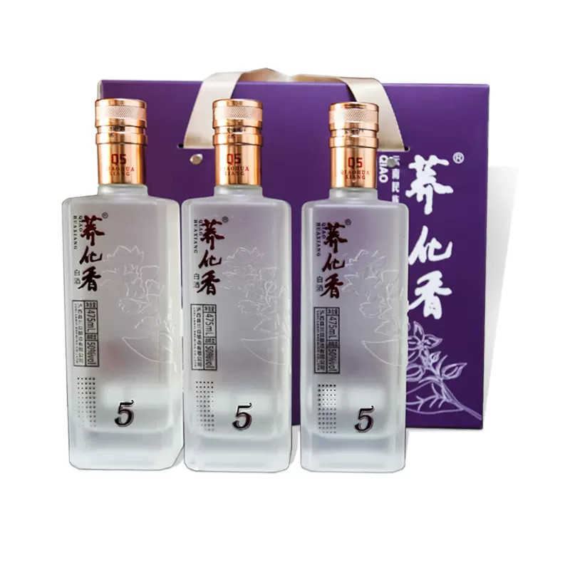 兰益荞化香Q5苦荞酒3瓶礼盒装