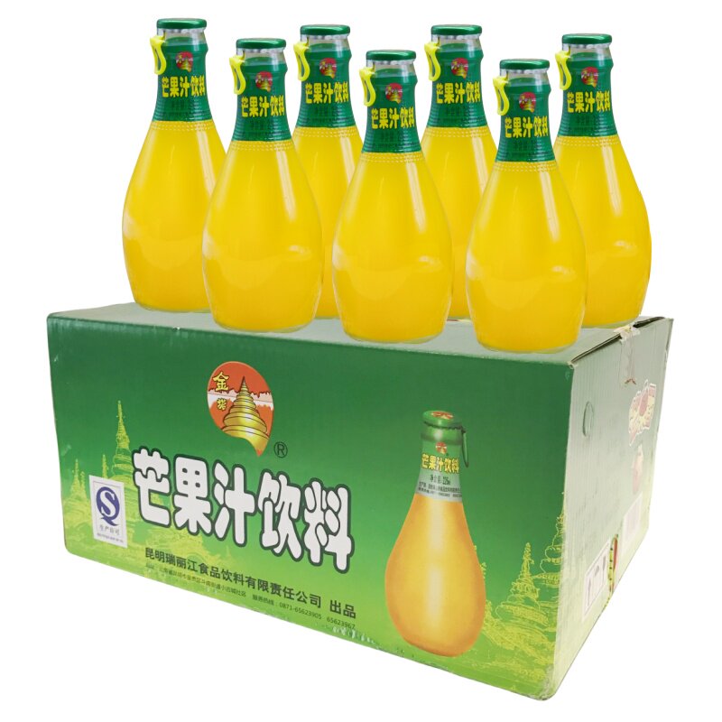 瑞丽江芒果汁金塔芒果饮料果味云南特产酸角汁百香果汁226ml商用