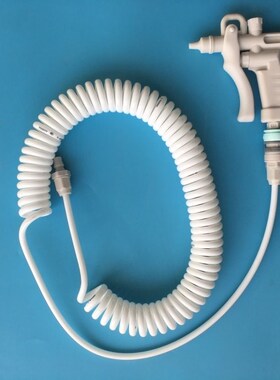 JHG-2水气枪乔松原装正品白色线圈软管HOSE-1带快速接头的气管