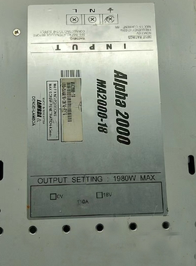 兰达开关电源 LAMBDA.Alpha2000 MA2000-18 110A