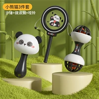 Комплект, маракас, гантели, погремушка, с медвежатами, панда, 3 шт