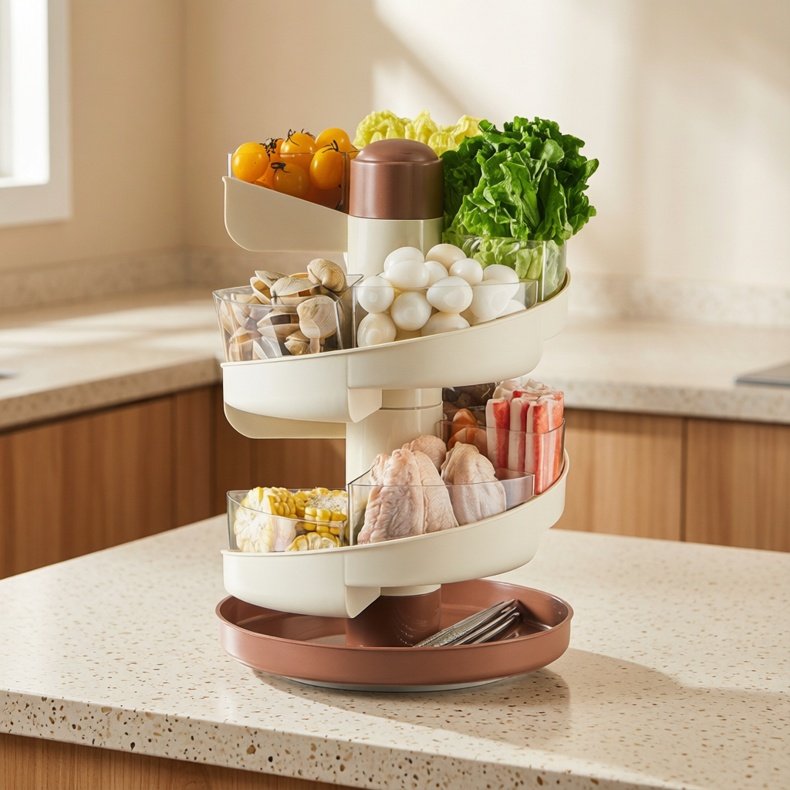 火锅篮厨房备菜盘火锅拼盘新款可沥水分格配菜架子可旋转配菜神器,厨房/烹饪用具,配菜/备菜盘,淘宝优惠券,粉丝福利购,淘宝优惠卷