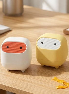 桌面垃圾桶卧室办公室迷你收纳桶带盖按压式车载纸巾篓台面垃圾筒