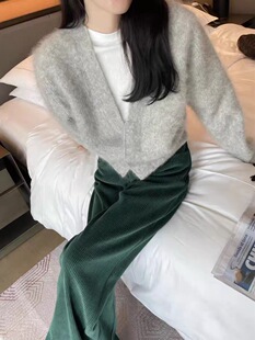 MACQNF2023秋冬时尚显瘦气质马海绒短款外套女MQ89033