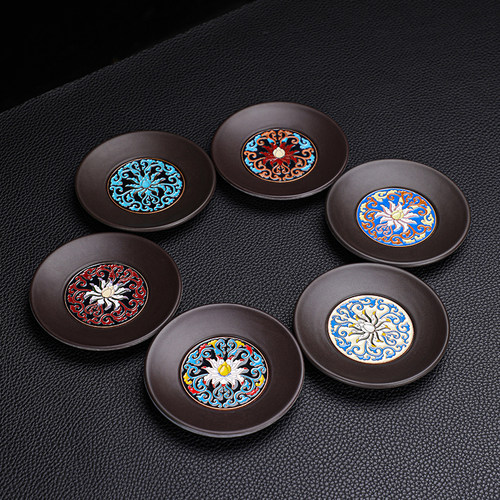 电木茶杯垫景泰蓝茶垫