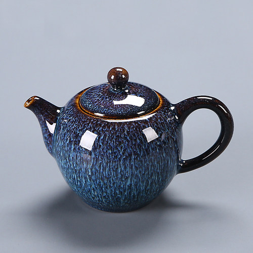 天目蓝盏泡茶壶单品茶杯