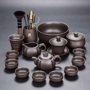 紫砂龙壶功夫茶具茶壶茶杯整套泡茶器中式 家用茶具套装 2025新款