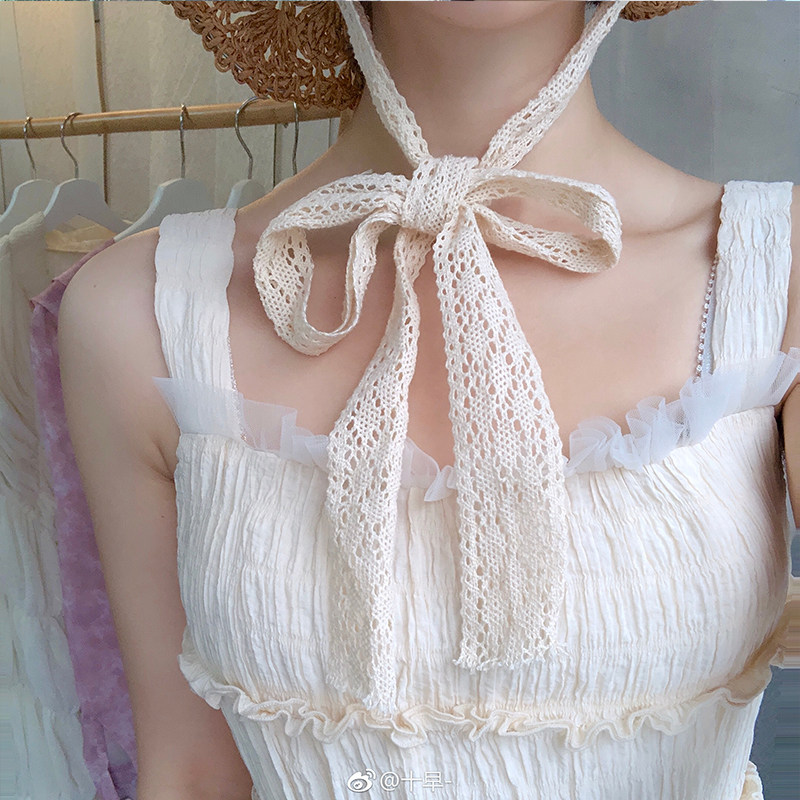 大早【感恩回馈 限时7折】法国小众复古桔梗一字肩连衣裙夏仙女裙