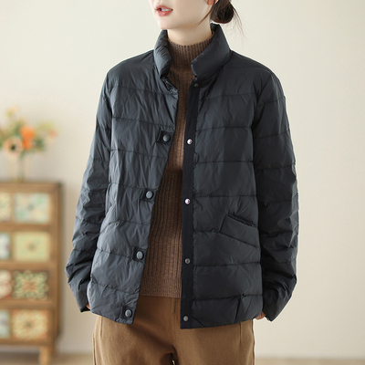 轻薄羽绒棉服女加厚保暖棉衣外套