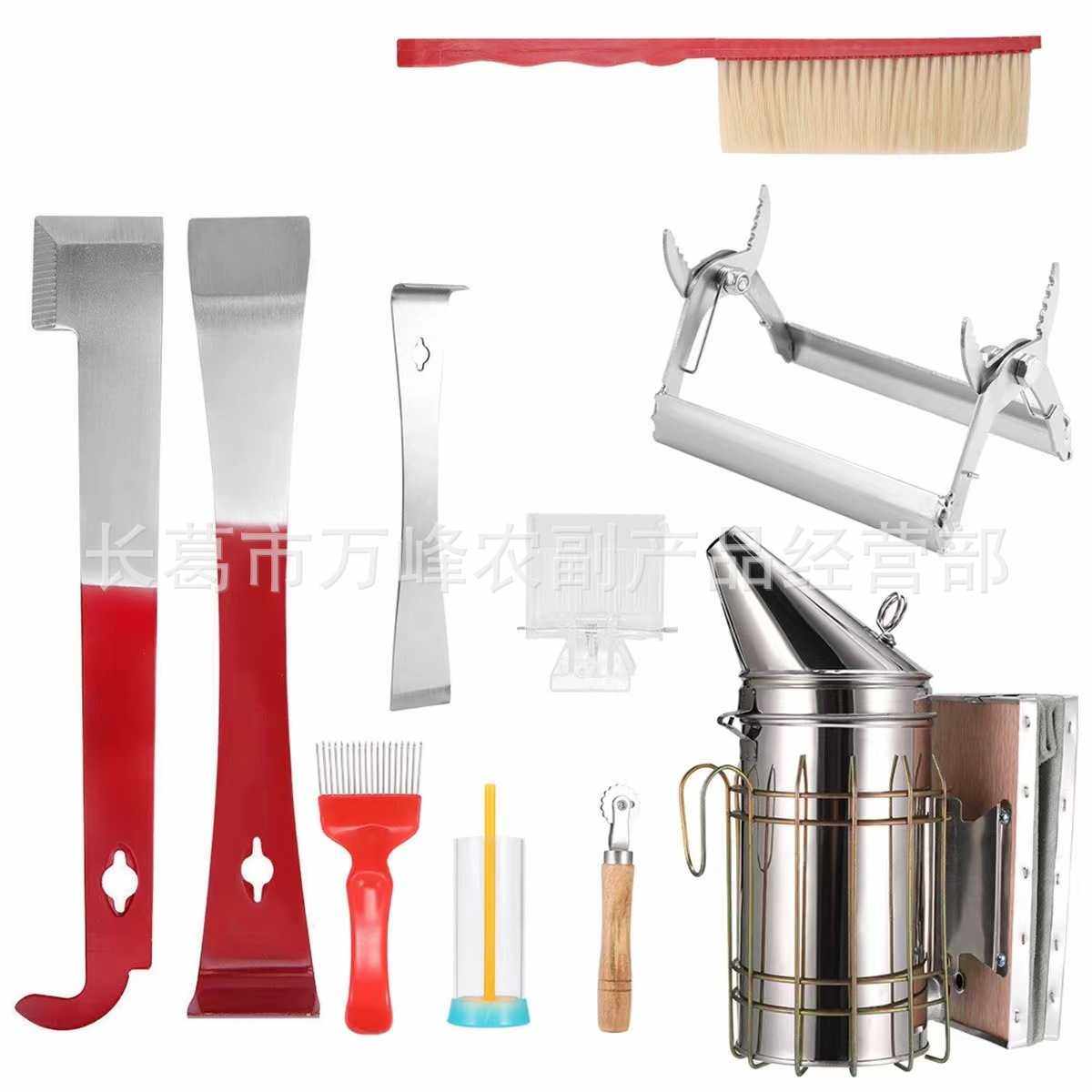 养蜂工具喷烟器养蜂十件套平口刀巢框夹塑料蜂扫标记瓶型蜂具,汽车零部件/养护/美容/维保,刮板,淘宝优惠券,粉丝福利购,淘宝优惠卷