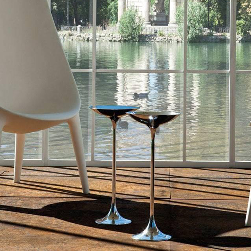 意大利Driade设计师款沙发边几抛光铝客厅边桌小茶几轻奢角几床头-封面