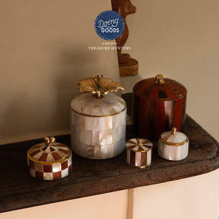 荷兰Doing goods首饰盒桌面收纳盒珠宝盒复古外出便携饰品盒礼物