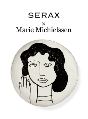 比利时Serax LA MERE手绘陶瓷西餐盘牛排盘小众艺术家用菜盘摆盘