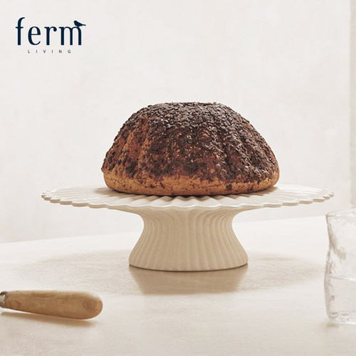 丹麦进口Ferm Living Fountain喷泉蛋糕架陶瓷蛋糕托盘收纳摆件