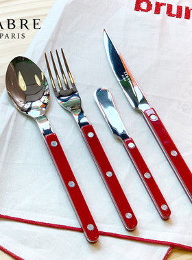 法国Sabre Paris牛排刀叉三件套不锈钢西餐餐具套装家用甜品勺子