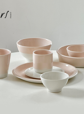 法国进口Jars Cantine餐具盘子碗套装陶瓷西餐盘深盘圆盘菜盘小碗