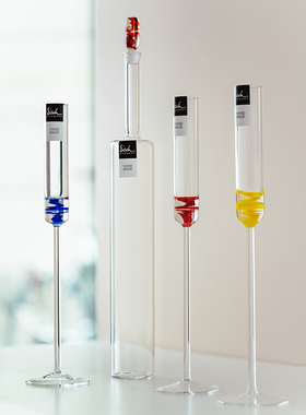 7折 德国Eisch玻璃高脚杯水晶杯礼盒 香槟杯 蓝色送礼