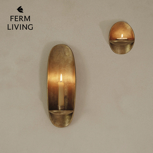 Agape壁挂烛台摆件复古家居创意装 饰壁灯 Living 丹麦进口Ferm