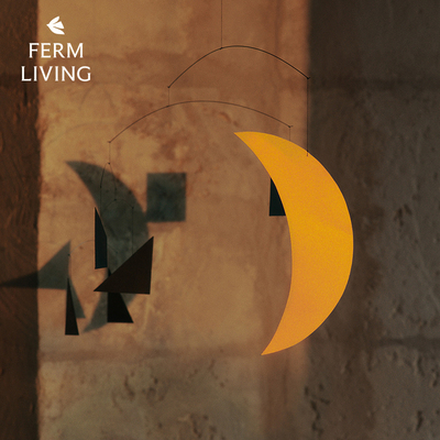 丹麦Ferm Living Phase Mobile伍重移动平衡空中动态月亮挂饰装饰