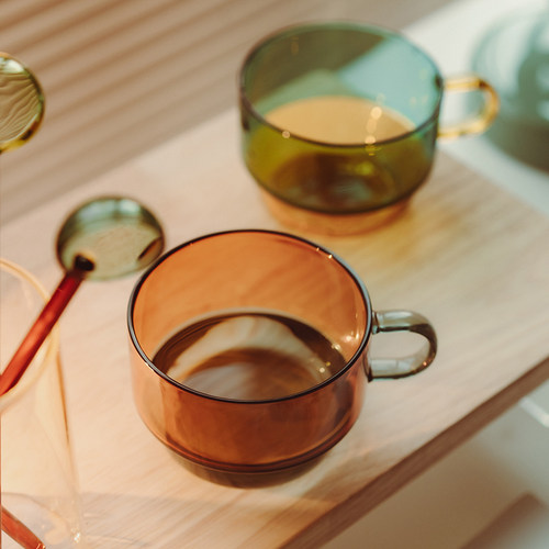 玻璃咖啡杯耐热水杯马克杯