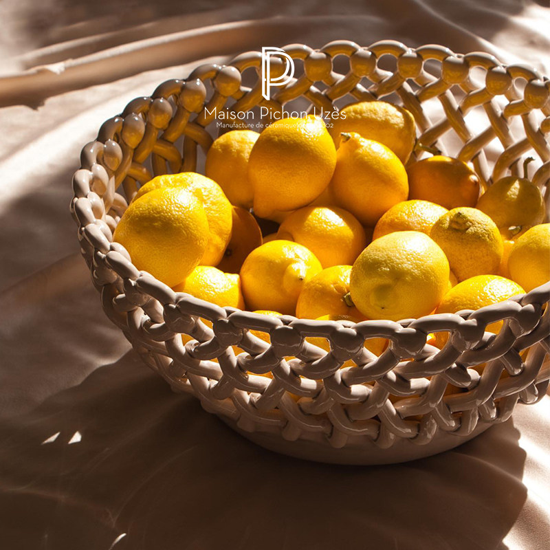 MPU珍珠陶瓷编织篮收纳碗