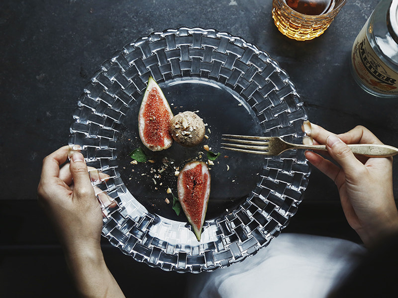 Nachtmann crystal glass steak plate pasta plate