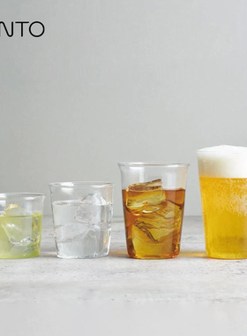日本kinto杯子玻璃杯Cast咖啡杯冷萃冰拿铁杯啤酒杯透明水杯茶杯