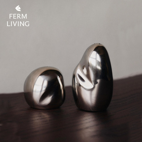 丹麦进口Ferm Living Orevo不锈钢椒盐瓶胡椒瓶调料瓶红酒开瓶器